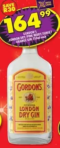 Gordon's - LONDON DRY/PINK BERRY/SUNSET ORANGE GIN
