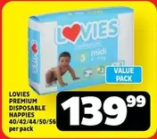 Lovies - PREMIUM DISPOSABLE NAPPIES