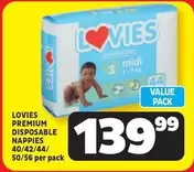 Lovies - DISPOSABLE NAPPIES