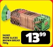 SASKO - MORE SLICES BROWN BREAD