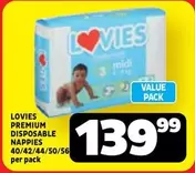 Lovies - PREMIUM DISPOSABLE NAPPIES