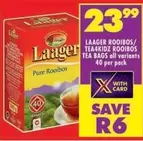 Laager - ROOIBOS TEA BAGS