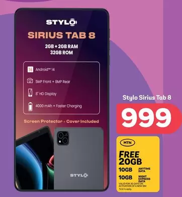 Stylo - Sirius Tab 8