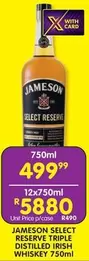Jameson - SELECT RESERVE TRIPLE DISTILLED IRISH WHISKEY