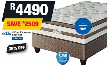 Edblo - 137cm Espresso Base Set