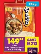 Spekko - LONG GRAIN PARBOILED WHITE RICE