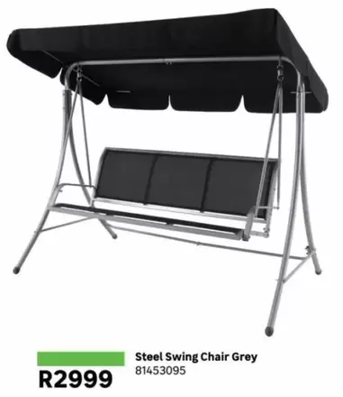Steel Swing Chair Grey