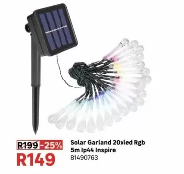 Solar Garland 20xled Rgb