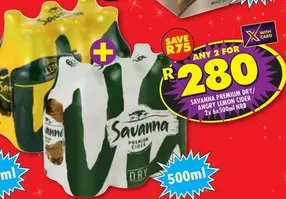 Savanna - PREMIUM DRY/ ANGRY LEMON CIDER
