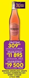 Bernini - SPARKLING GRAPE CLASSIC/AMBER/BLUSH SPIRIT COOLER