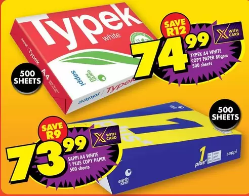 Typek - A4 White Copy Paper