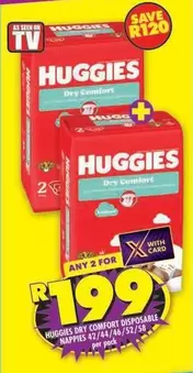 Huggies - Dry Comfort Disposable Nappies