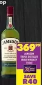 Jameson - TRIPLE DISTILLED IRISH WHISKEY