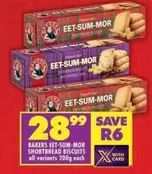 Bakers - EET-SUM-MOR SHORTBREAD BISCUITS