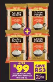 Golden Delight - LONG GRAIN WHITE PARBOILED THAI RICE