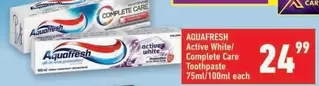 Aquafresh - Active White/ Complete Care Toothpaste