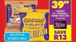 Cadbury - P.S. CARAMILK, CHOMP PARTY BAG
