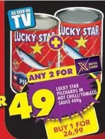 Lucky Star - PILCHARDS IN HOT CHILLI/TOMATO SAUCE 400g
