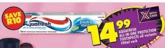 Aquafresh - ALL-IN-ONE PROTECTION TOOTHPASTE