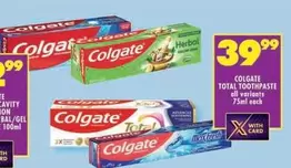 Colgate - TOTAL TOOTHPASTE