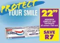 Aquafresh - COMPLETE CARE TOOTHPASTE