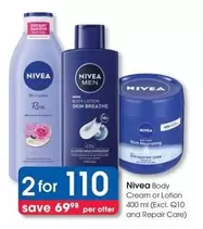 Nivea - Body Cream or Lotion