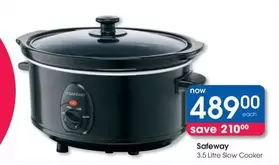 Safeway - 3.5 Litre Slow Cooker