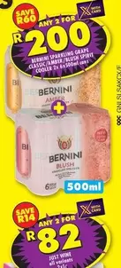 Bernini - BERNINI SPARKLING GRAPE CLASSIC/AMBER/BLUSH SPIRIT COOLER