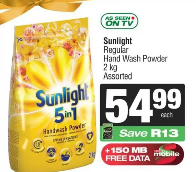 Sunlight - Regular Hand Wash Powder