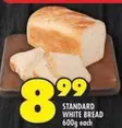STANDARD WHITE BREAD