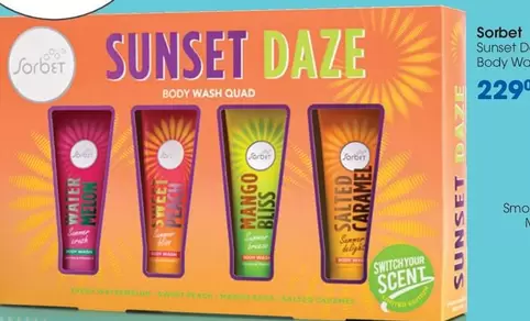 Mango - Sunset Daze Body Wash Quad