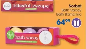 Blissful - Bath Vacay Bath Bomb Trio