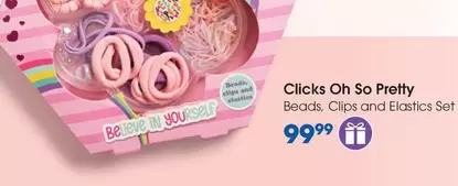 clicks - Oh So Pretty Beads, Clips and Elastics Set