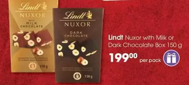 Lindt - Nuxor with Milk or Dark Chocolate Box