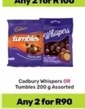 Cadbury - Whispers OR Tumbles