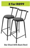Bar Stool With Back Rest