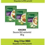 Knorr - Sauce (All variants)