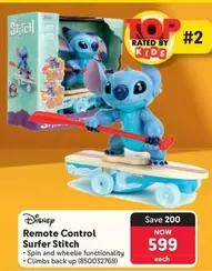 Disney - Remote Control Surfer Stitch
