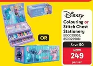 Disney - Colouring or Stitch Chest Stationery