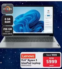 Lenovo - 15.6" Ryzen 3 IdeaPad Laptop