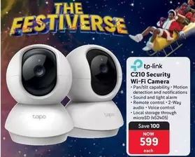 TP-LINK - C210 Security Wi-Fi Camera