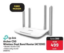 TP-LINK - Archer C50 Wireless Dual Band Router (AC1200)