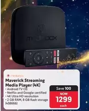 Ultra - Maverick Streaming Media Player (4K)