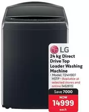 LG - Direct Drive Top Loader Washing Machine