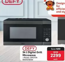 Defy - 34 L Digital Grill Microwave