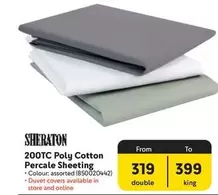 200TC Poly Cotton Percale Sheeting