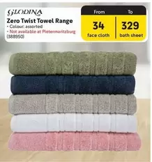 Zero Twist Towel Range