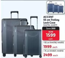 55 cm Trolley Lock Case