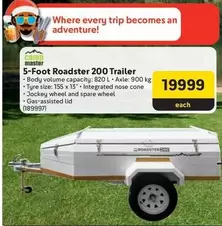 Camp Master - 5-Foot Roadster 200 Trailer