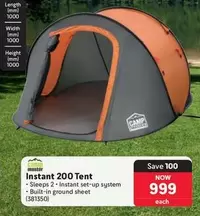 Camp Master - Instant 200 Tent